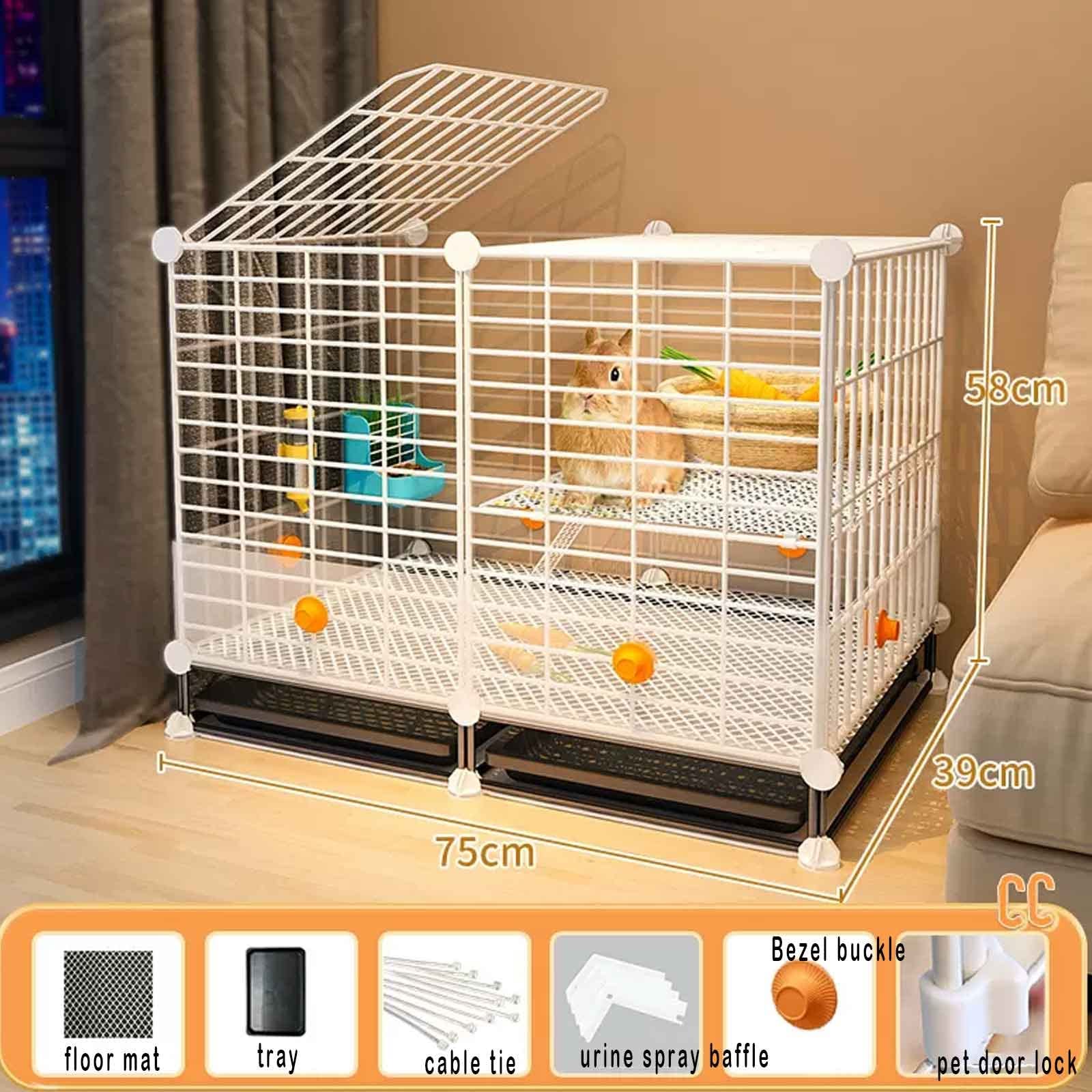 Amazon.co.jp: ウサギ ケージ 大きい ペットサークル 折りたたみ